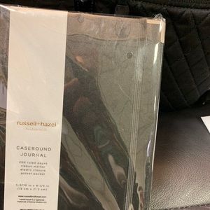 Black leather case - 6 books in total,  pages ribbon, Walker, elastic closure